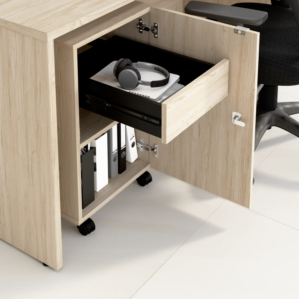 Assure Mobile File Cabinet with Drawer, Door, and Keypad Lock - Image 5