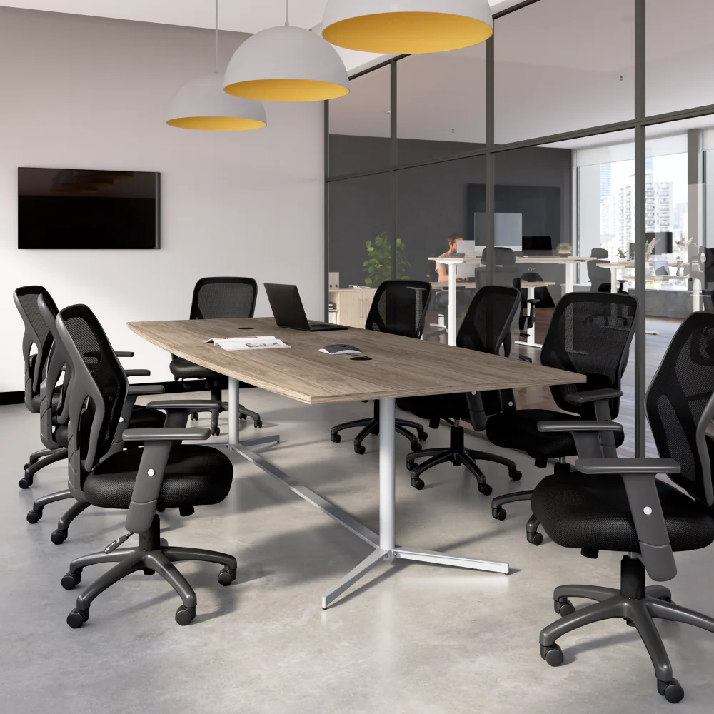 120-inch Office Conference Table with Metal Base - Image 17