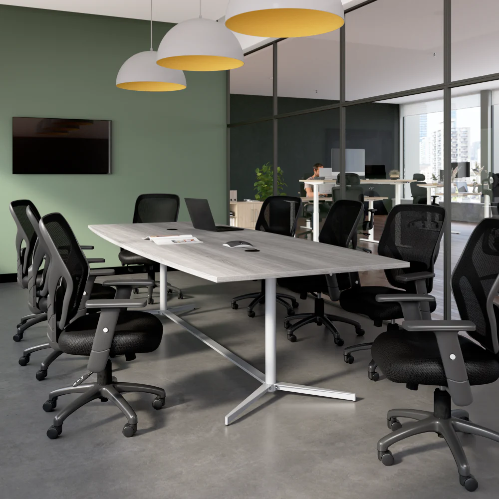 120-inch Office Conference Table with Metal Base - Image 22