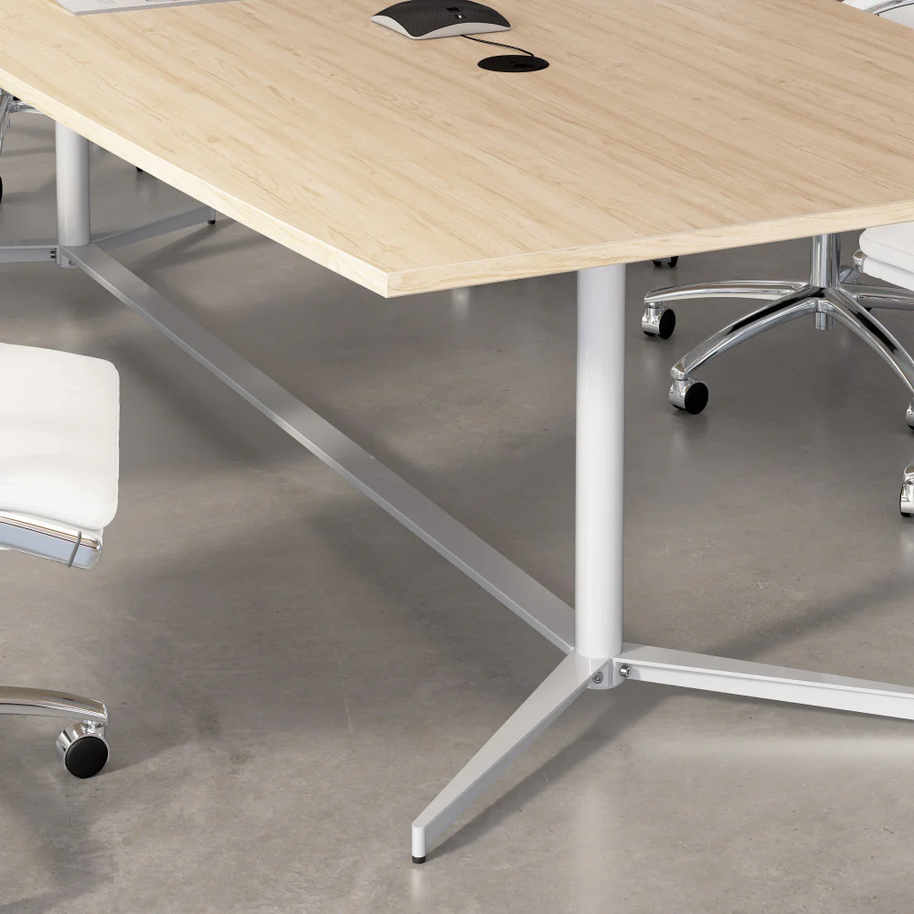 120-inch Office Conference Table with Metal Base - Image 5