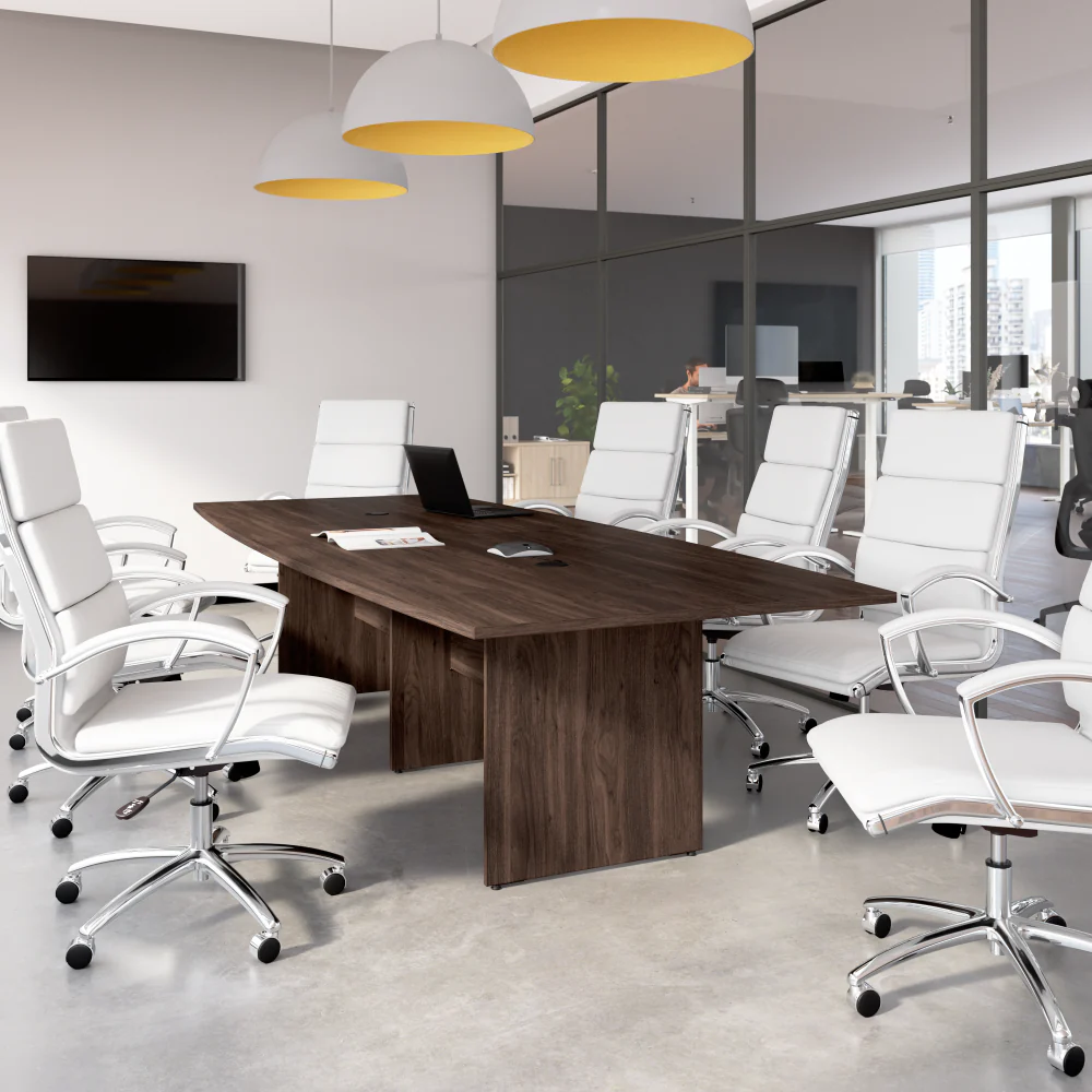 120-inch Office Conference Table with Wood Base - Image 8
