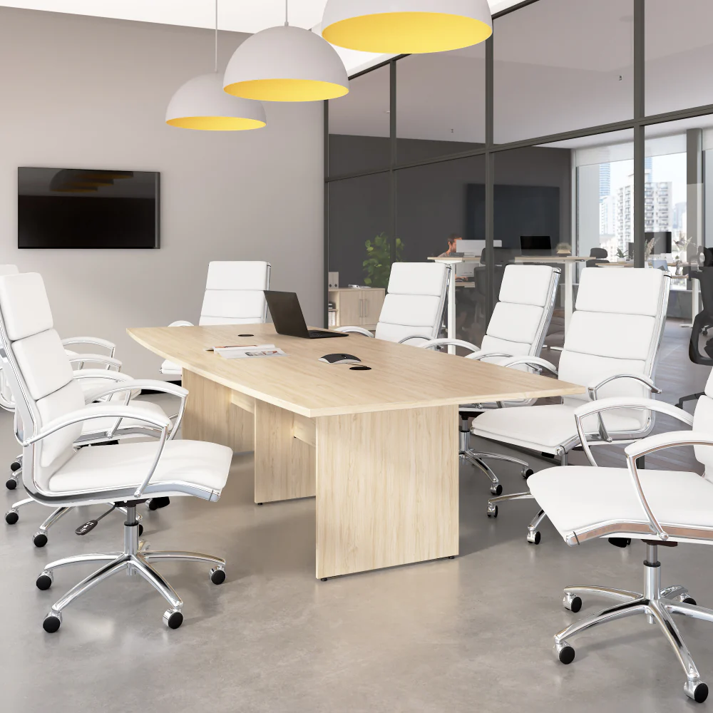 120-inch Office Conference Table with Wood Base - Image 2