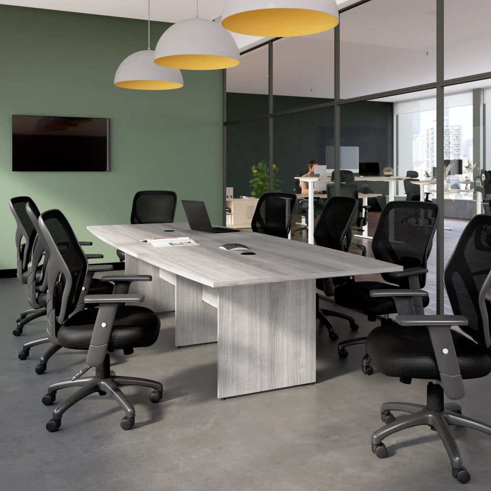 120-inch Office Conference Table with Wood Base - Image 14
