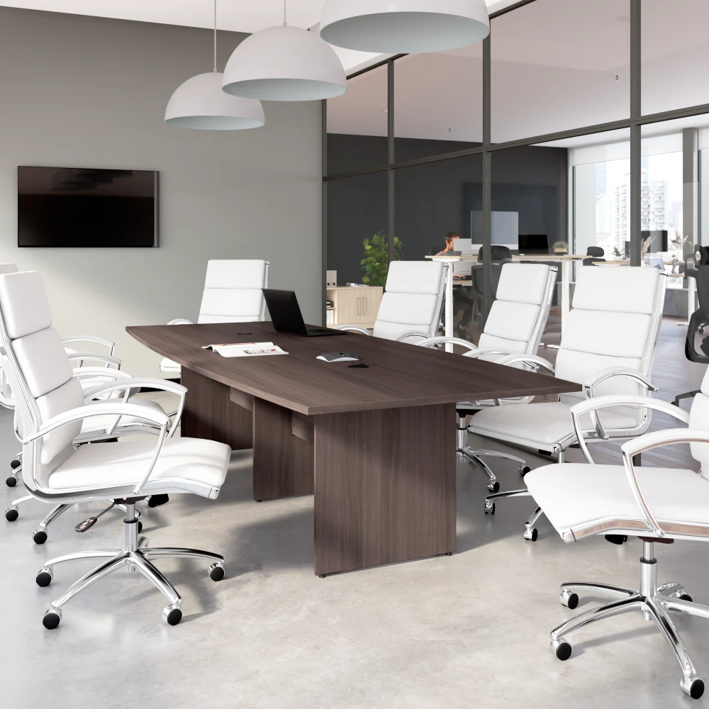 120-inch Office Conference Table with Wood Base - Image 26