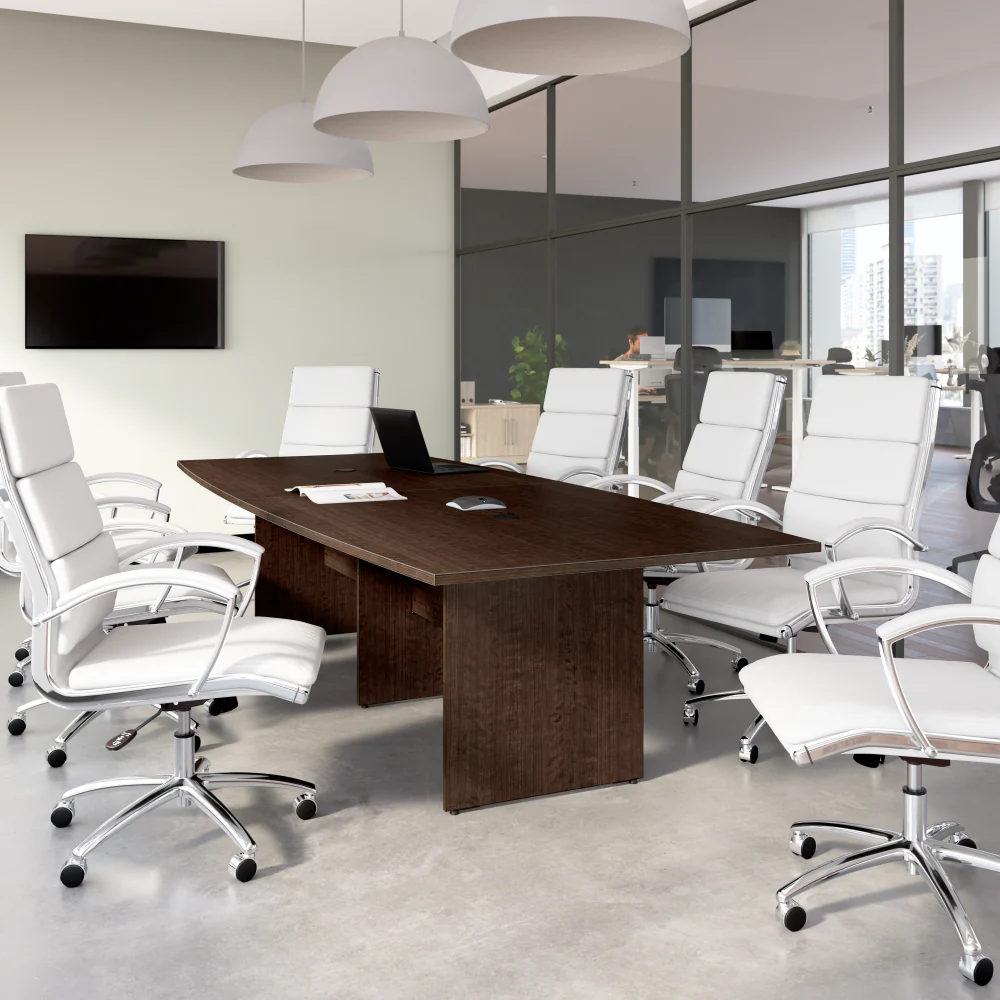 120-inch Office Conference Table with Wood Base - Image 8
