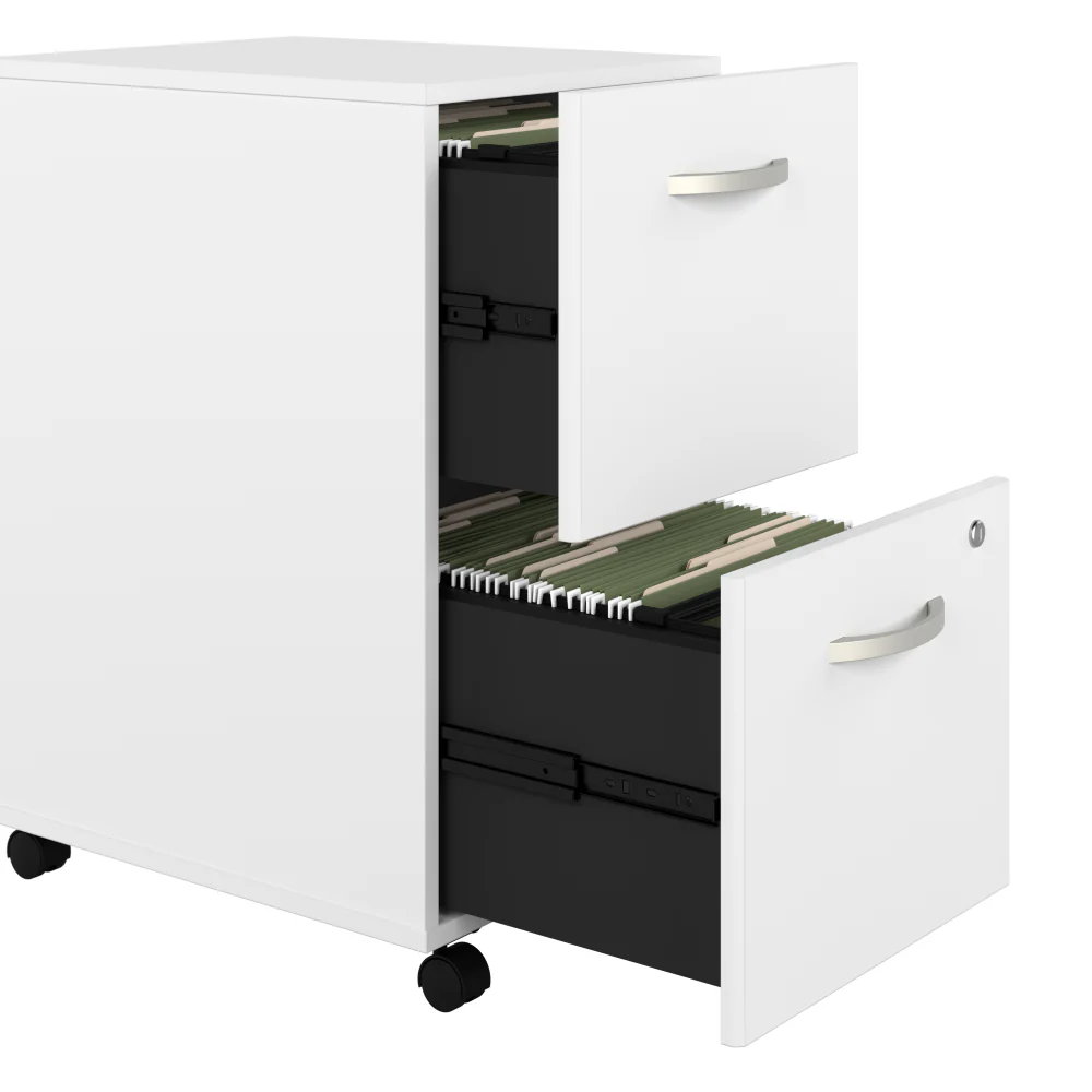 Easy Office 2 Drawer Mobile File Cabinet - Assembled - Image 4