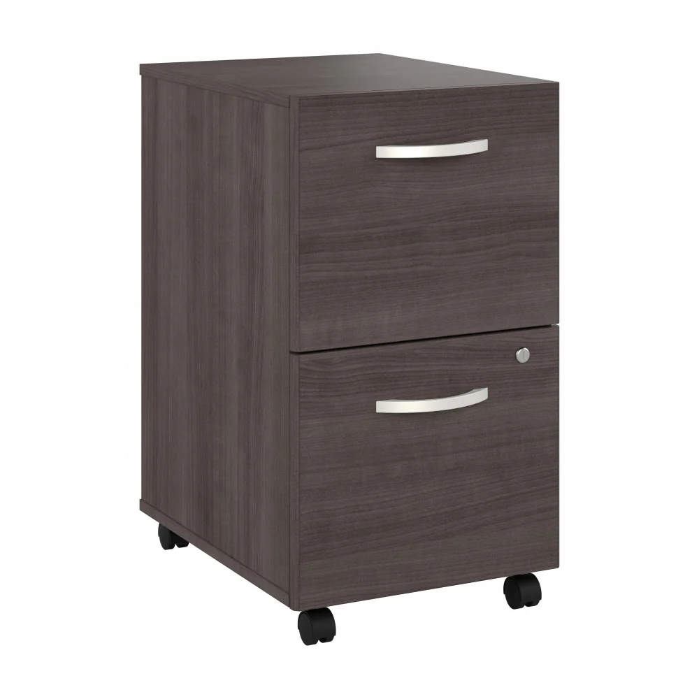 Hybrid 2 Drawer Mobile File Cabinet - Assembled - Image 16