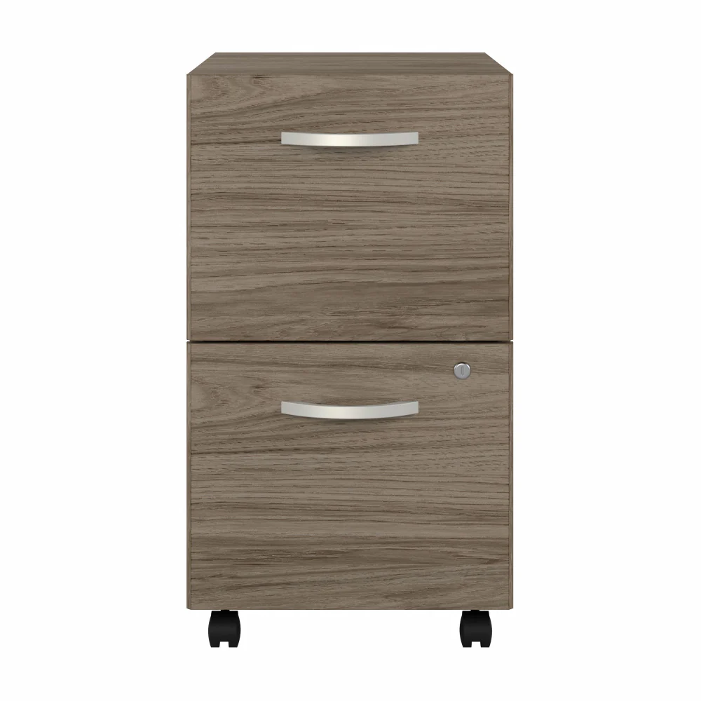 Hybrid 2 Drawer Mobile File Cabinet - Assembled - Image 3