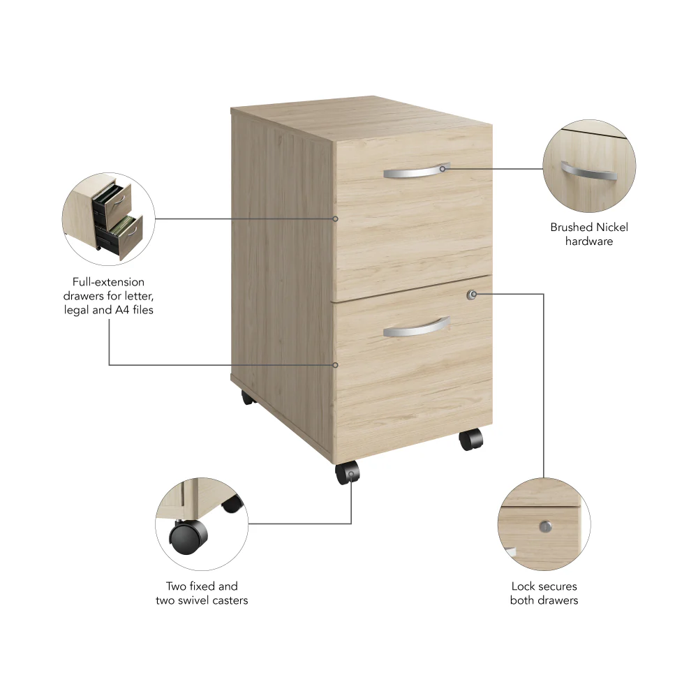 Studio C 2 Drawer Mobile File Cabinet - Image 44