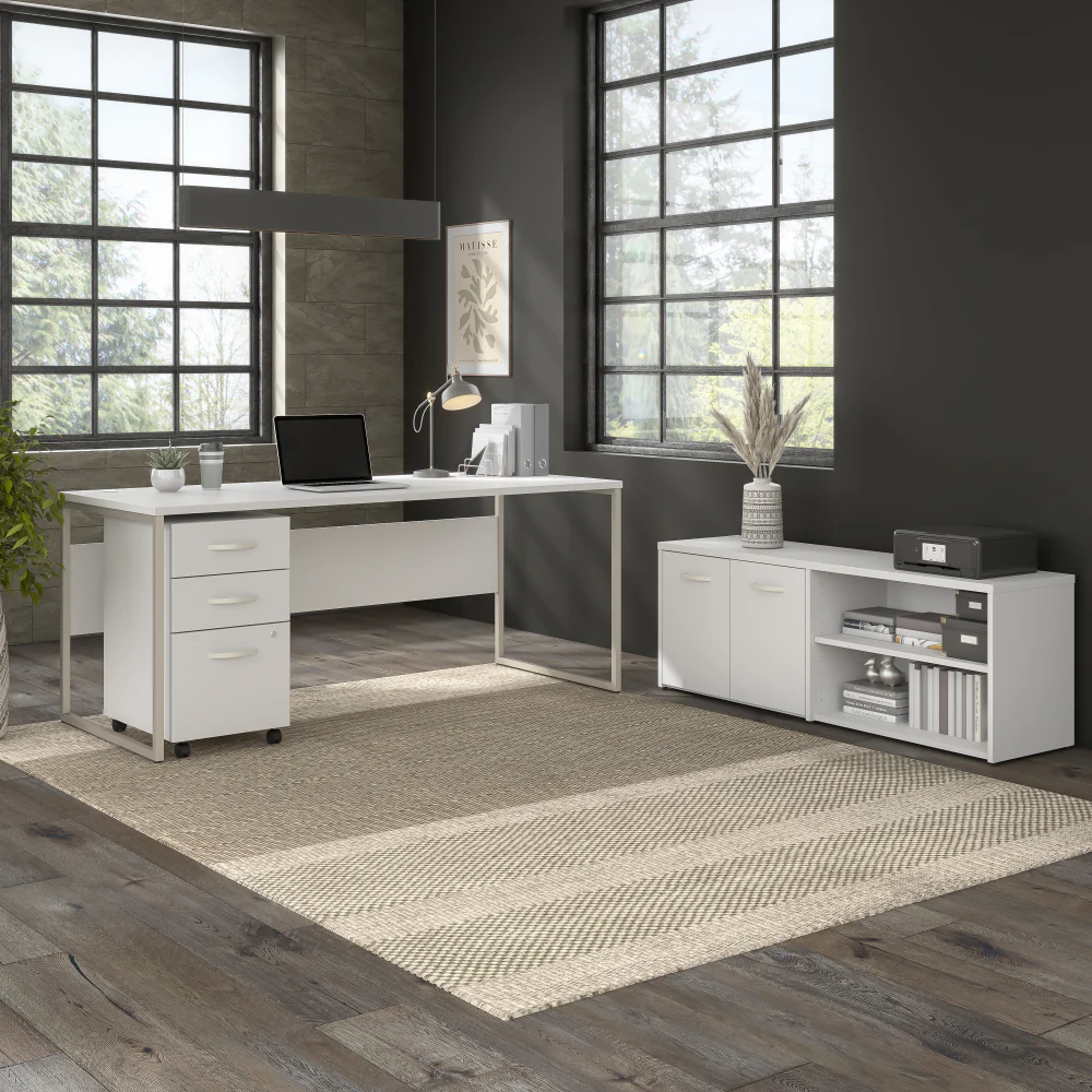 Hybrid 3 Drawer Mobile File Cabinet - Assembled - Image 12