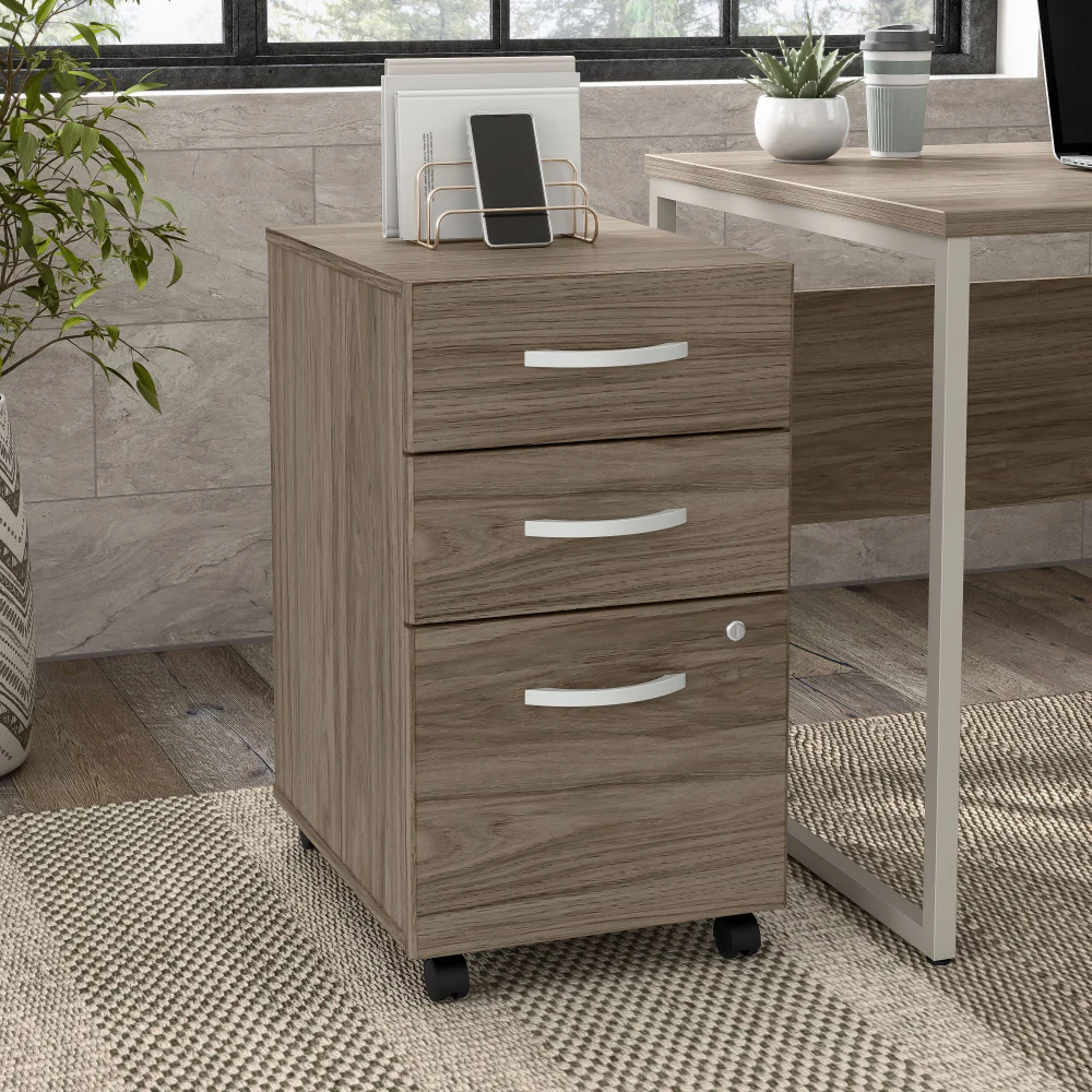 Hybrid 3 Drawer Mobile File Cabinet - Assembled - Image 27
