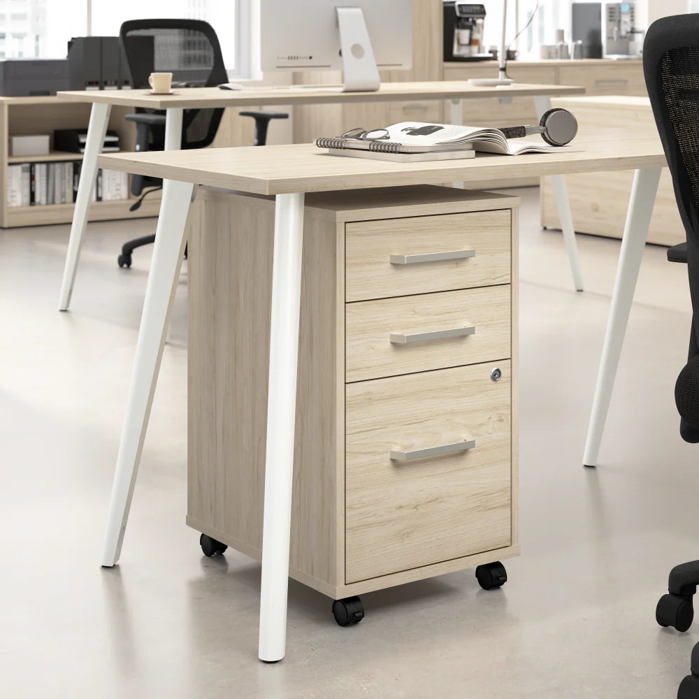 Vista 3 Drawer Mobile File Cabinet - Image 8