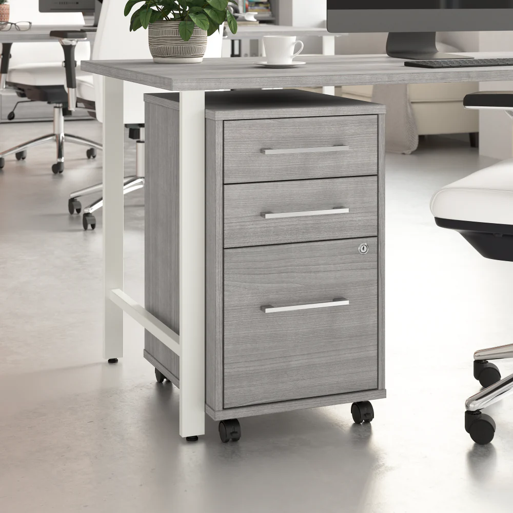 Hustle 3 Drawer Mobile File Cabinet - Image 10