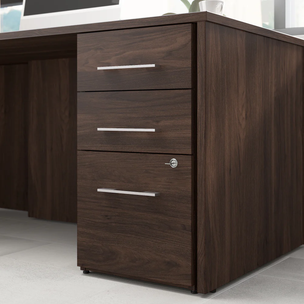 Office 500 16W 3 Drawer File Cabinet - Assembled - Image 4
