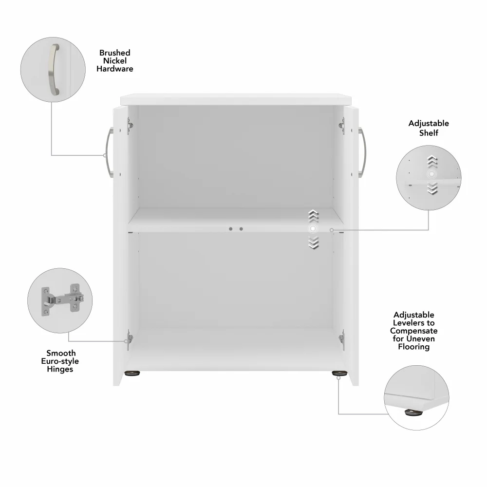 Universal Floor Storage Cabinet with Doors and Shelves - Image 14