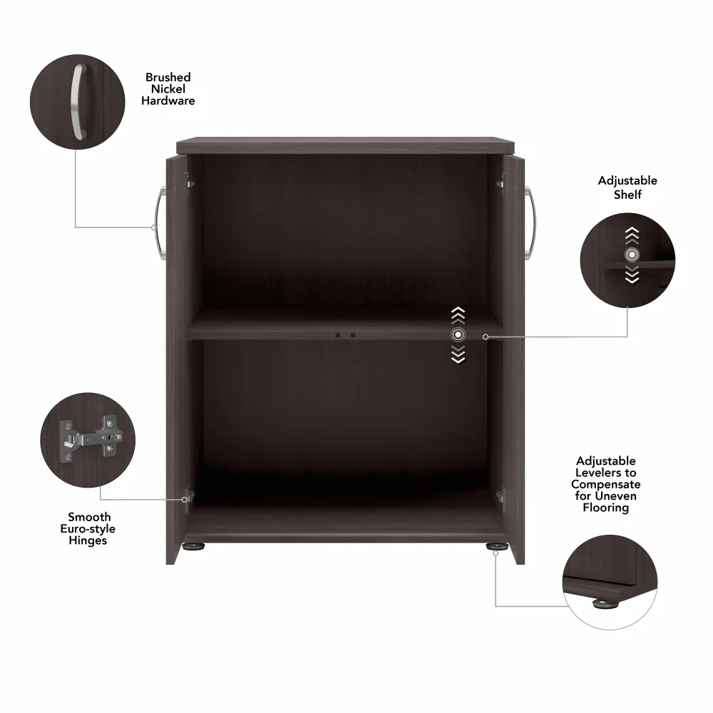 Universal Floor Storage Cabinet with Doors and Shelves - Image 21