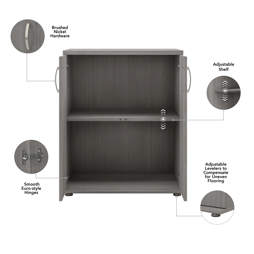 Universal Floor Storage Cabinet with Doors and Shelves - Image 7