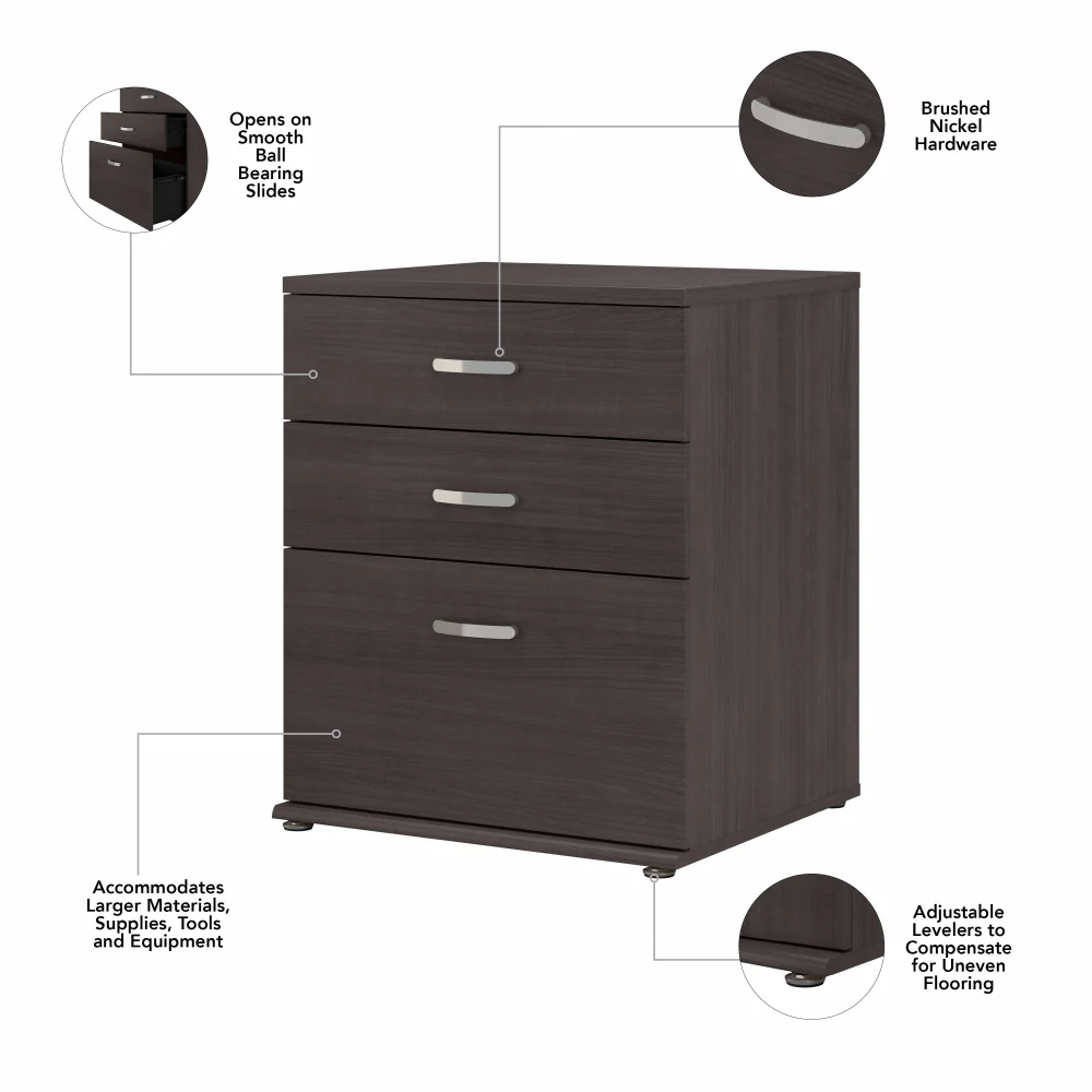 Universal Floor Storage Cabinet with Drawers - Image 14