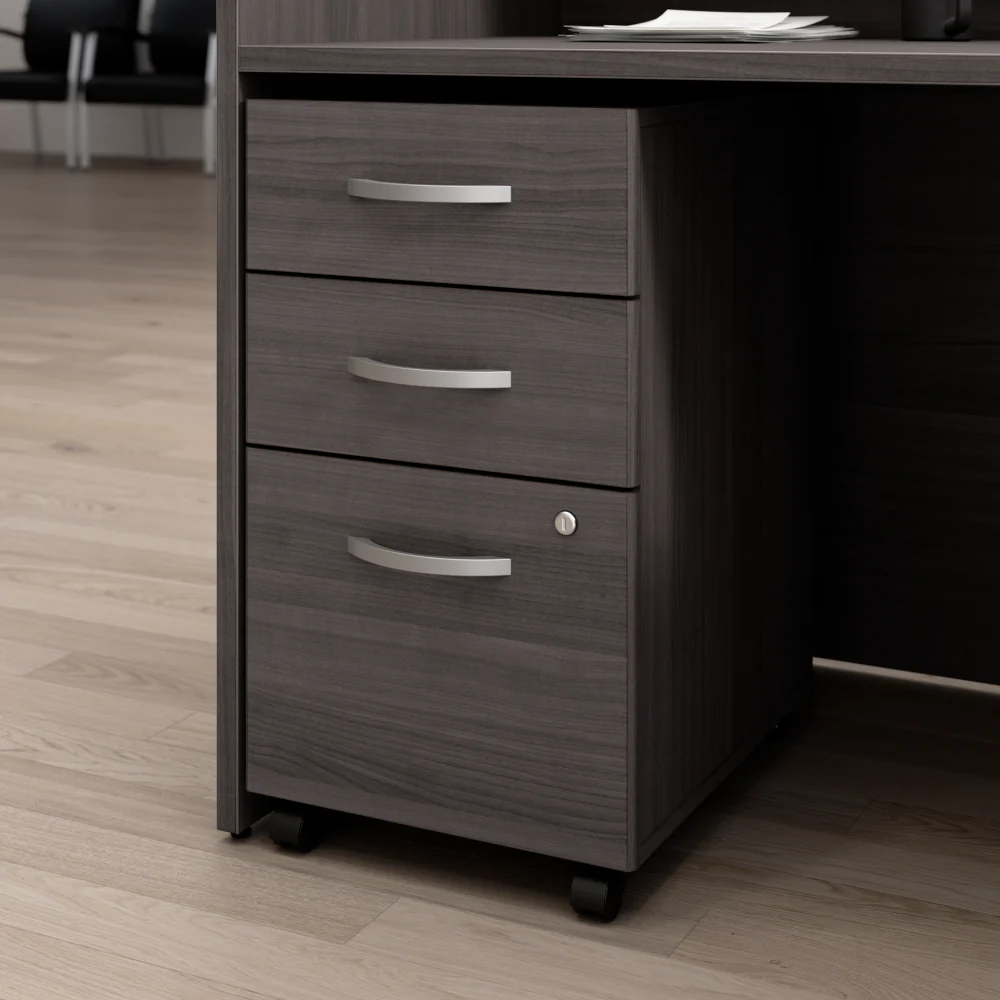 Arrive 3 Drawer Mobile File Cabinet - Assembled - Image 10