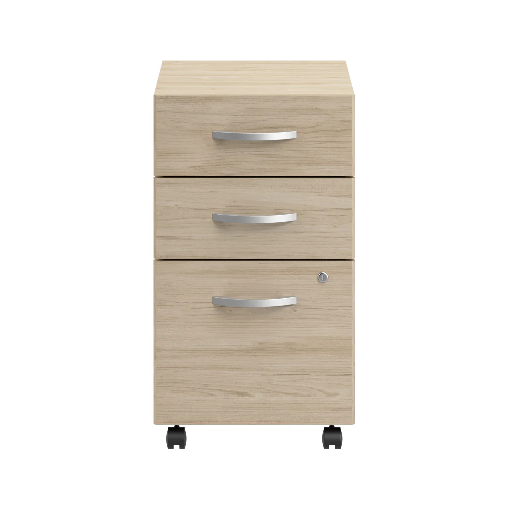 Arrive 3 Drawer Mobile File Cabinet - Assembled - Image 19