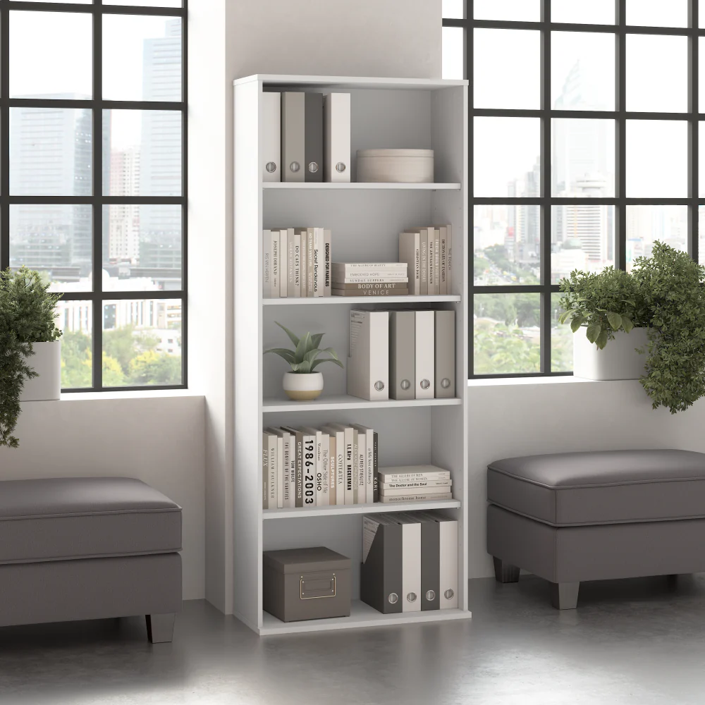 Hustle Tall 5 Shelf Bookcase - Image 8
