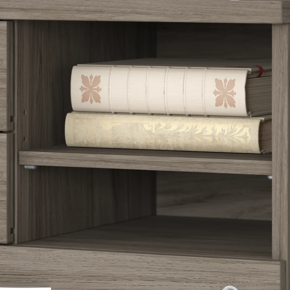 Hybrid Office Storage Cabinet with Drawers and Shelves - Image 27