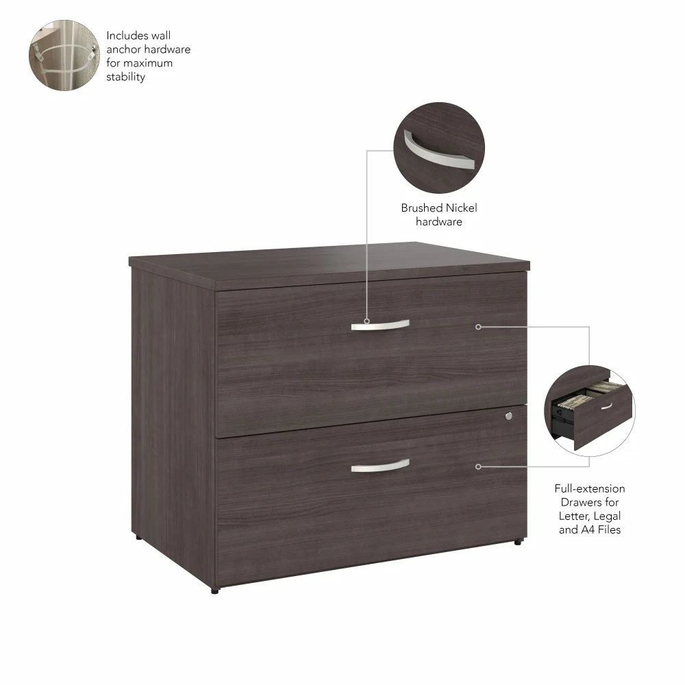 Studio C Office Storage Cabinet with Drawers and Shelves - Image 17