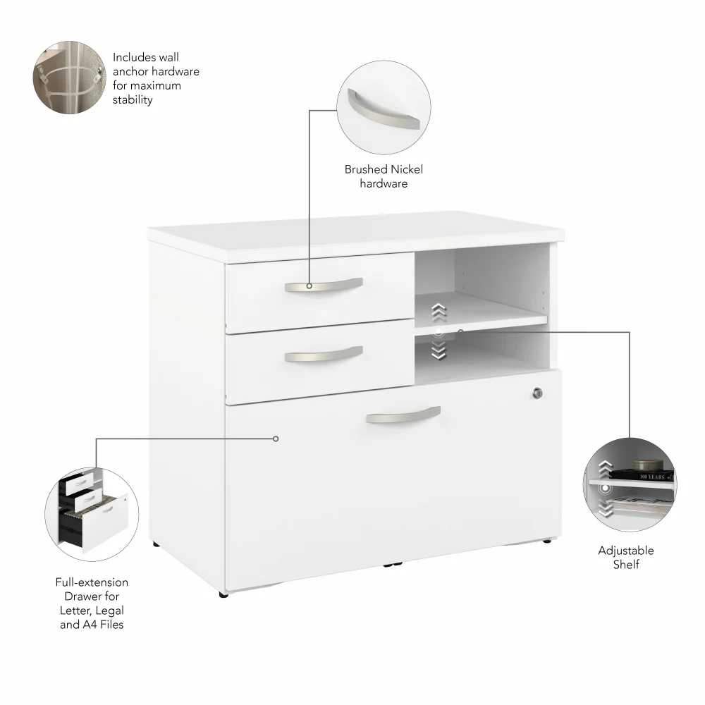 Studio C Office Storage Cabinet with Drawers and Shelves - Image 24