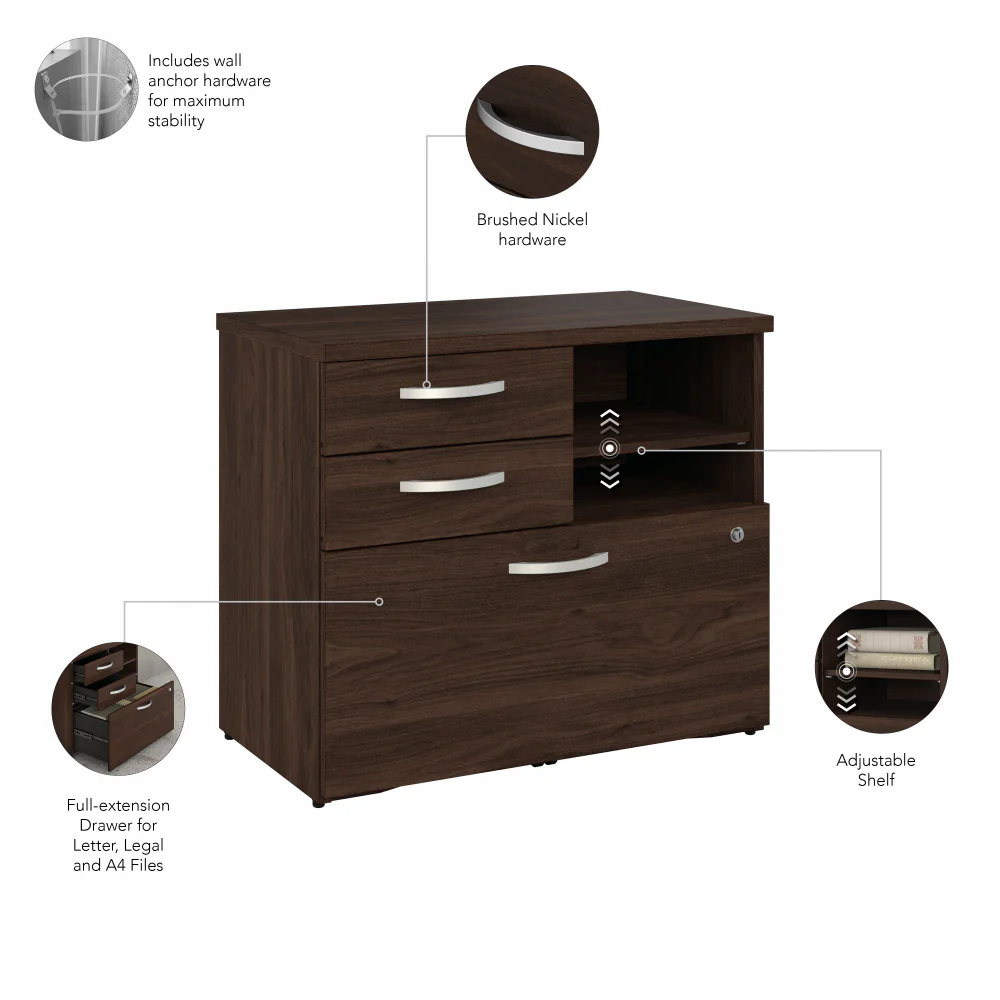 Studio C Office Storage Cabinet with Drawers and Shelves - Image 45