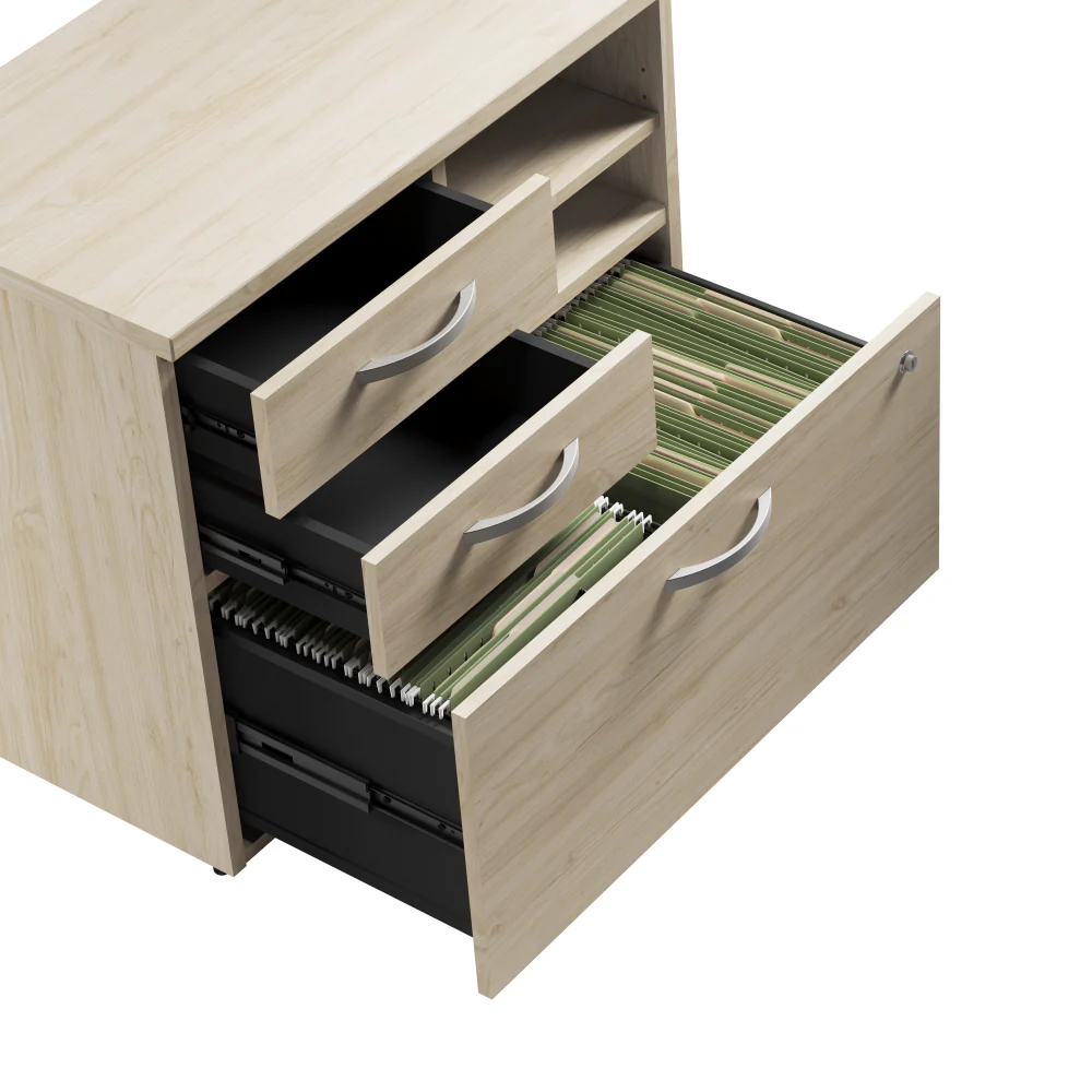Studio C Office Storage Cabinet with Drawers and Shelves - Image 5