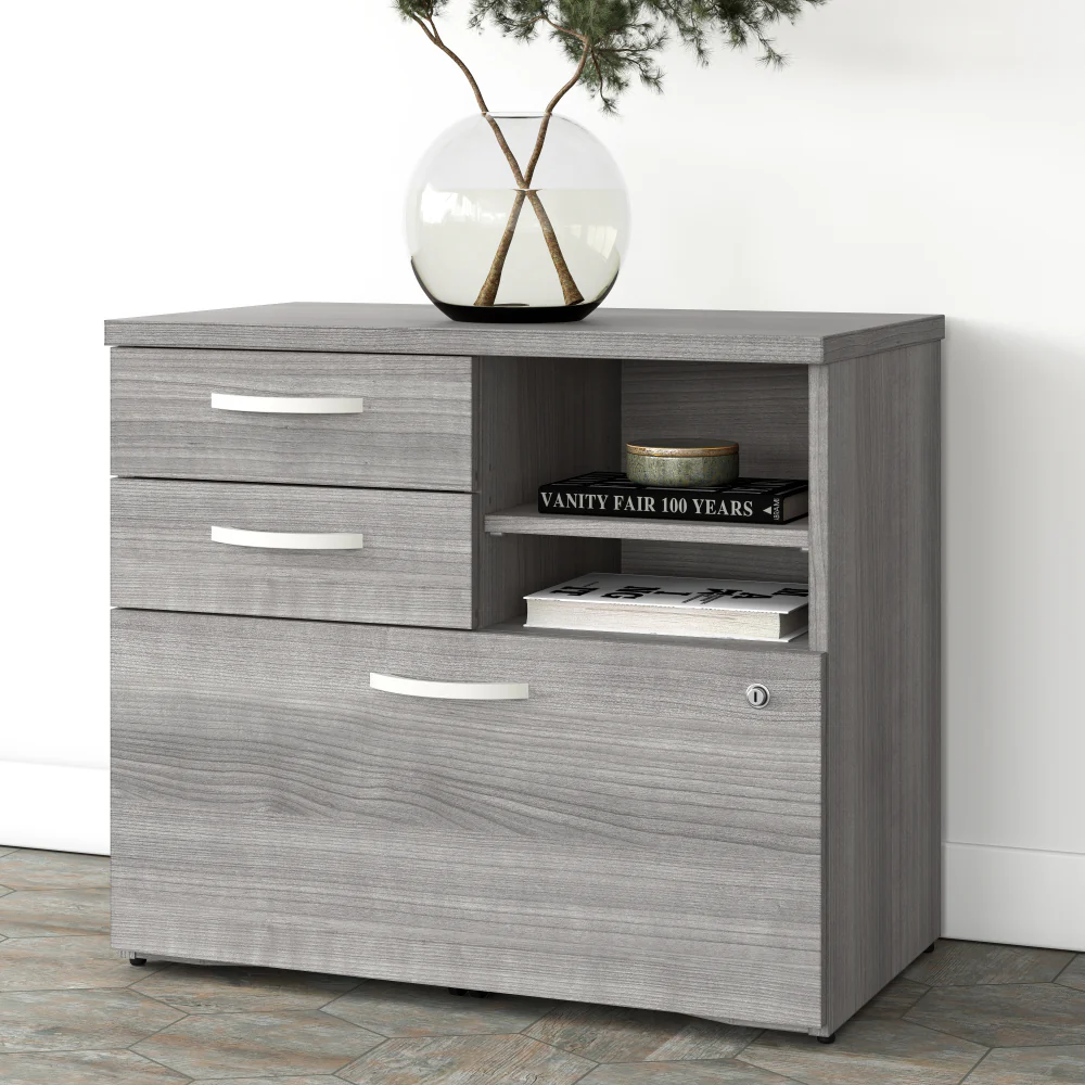 Studio A Office Storage Cabinet with Drawers and Shelves - Image 9