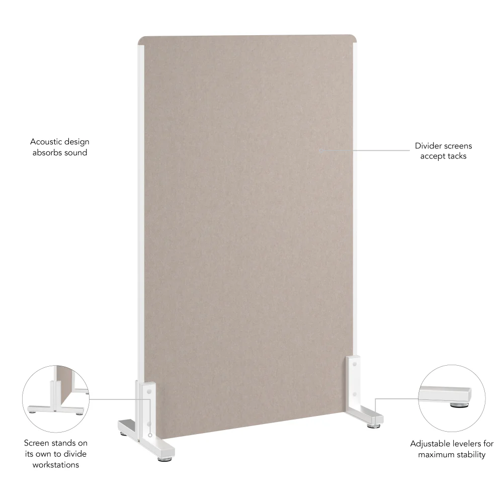 34W x 55H Freestanding Privacy Screen - Image 10
