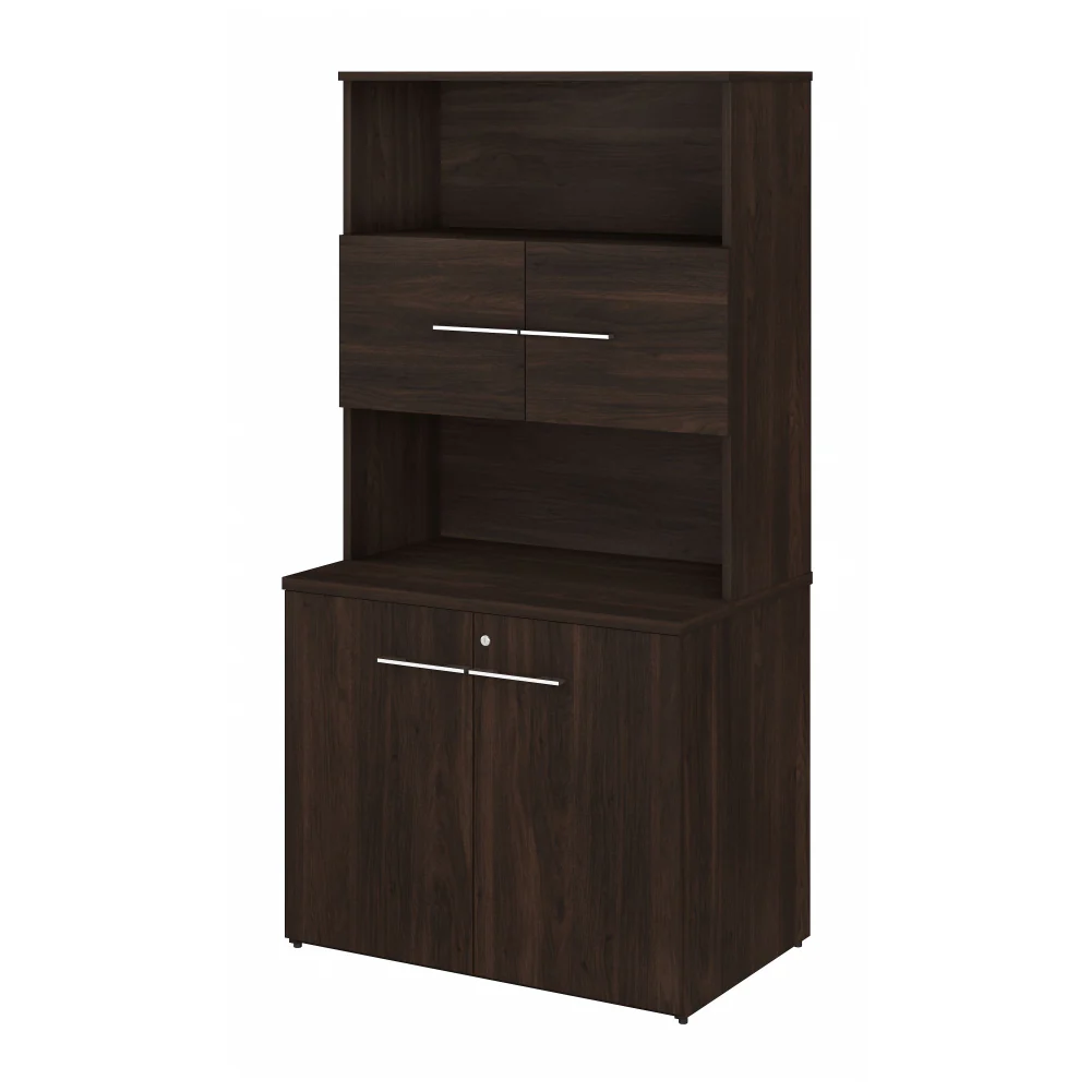 Office 500 36W Tall Storage Cabinet with Doors and Shelves - Image 13