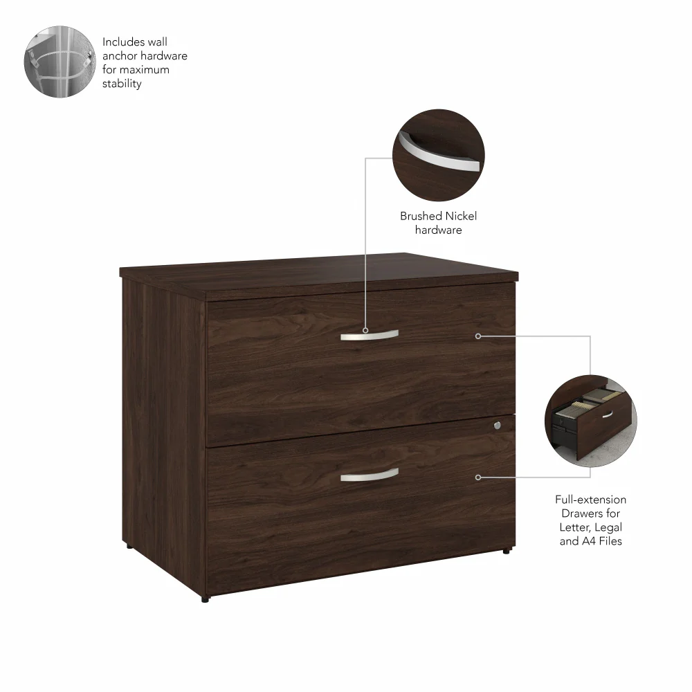 Hybrid 2 Drawer Lateral File Cabinet - Assembled - Image 14