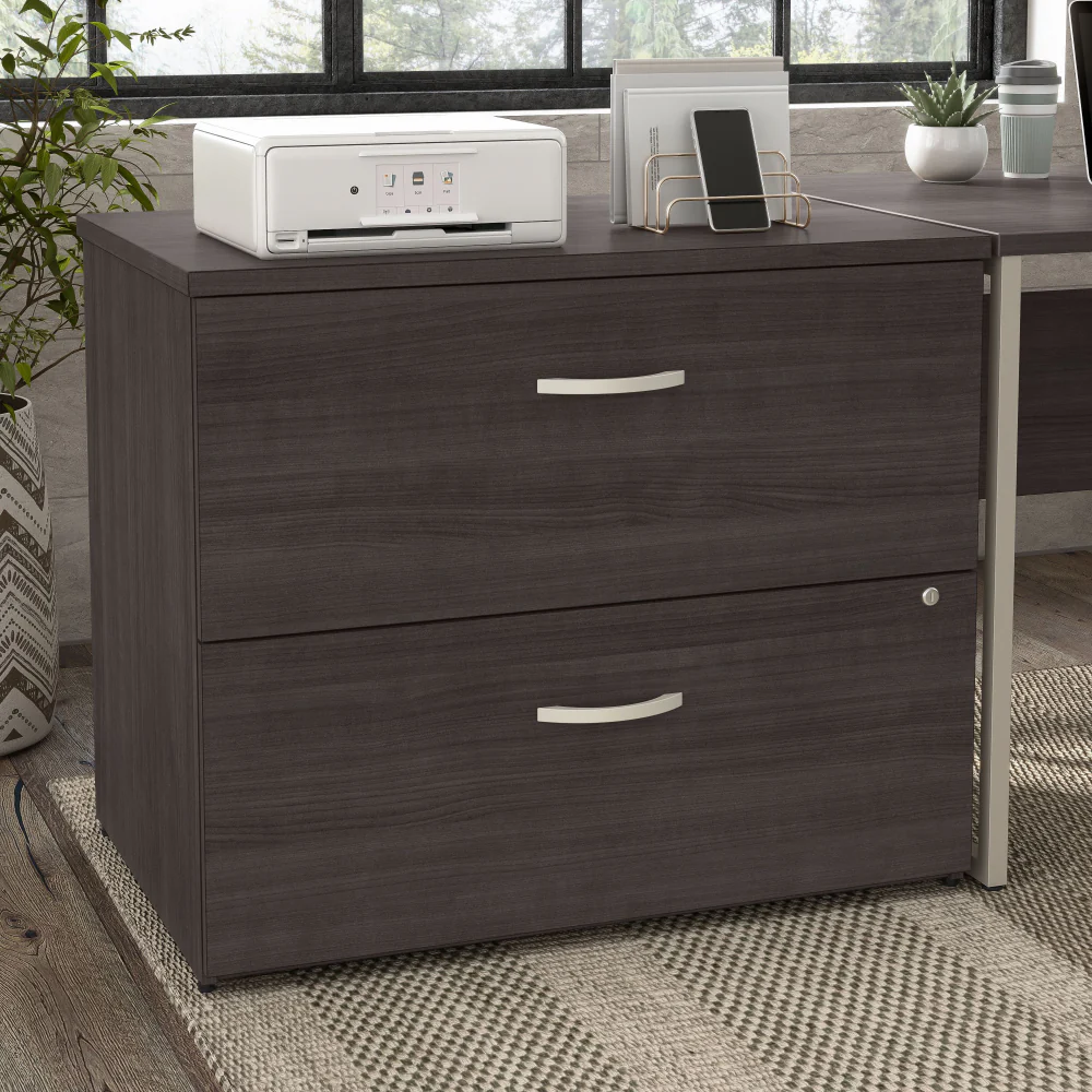 Hybrid 2 Drawer Lateral File Cabinet - Assembled - Image 23