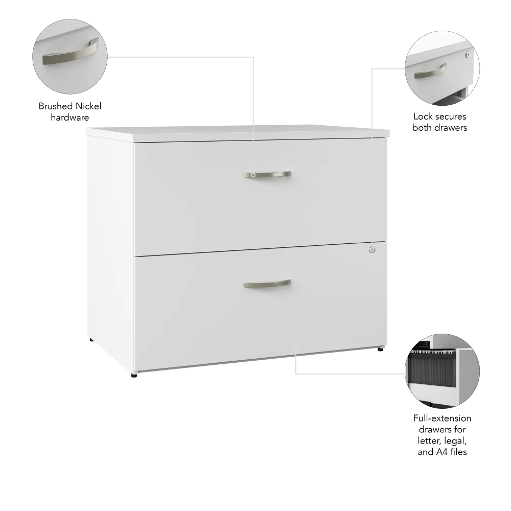 Office in an Hour 2 Drawer Lateral File Cabinet - Image 7