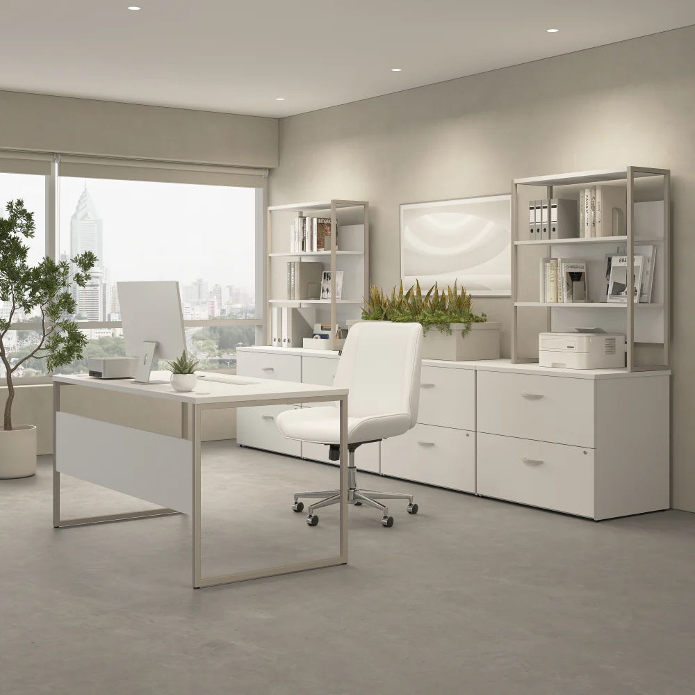 Hybrid Tall 5 Shelf Bookcase - Image 4