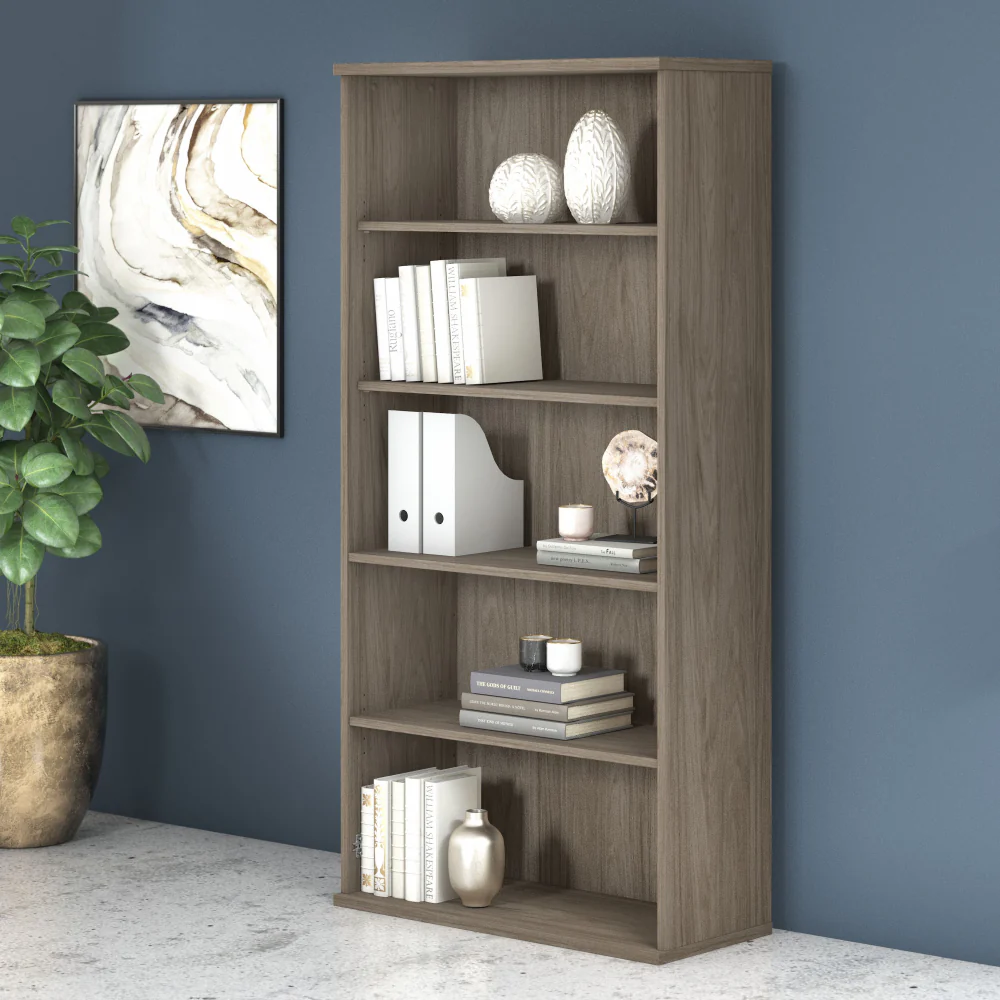 Studio C Tall 5 Shelf Bookcase - Image 13