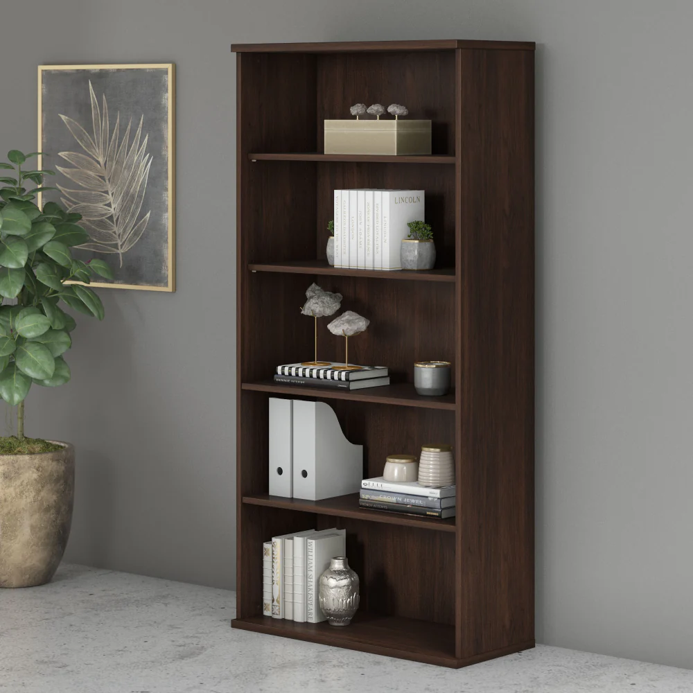 Studio C Tall 5 Shelf Bookcase - Image 18