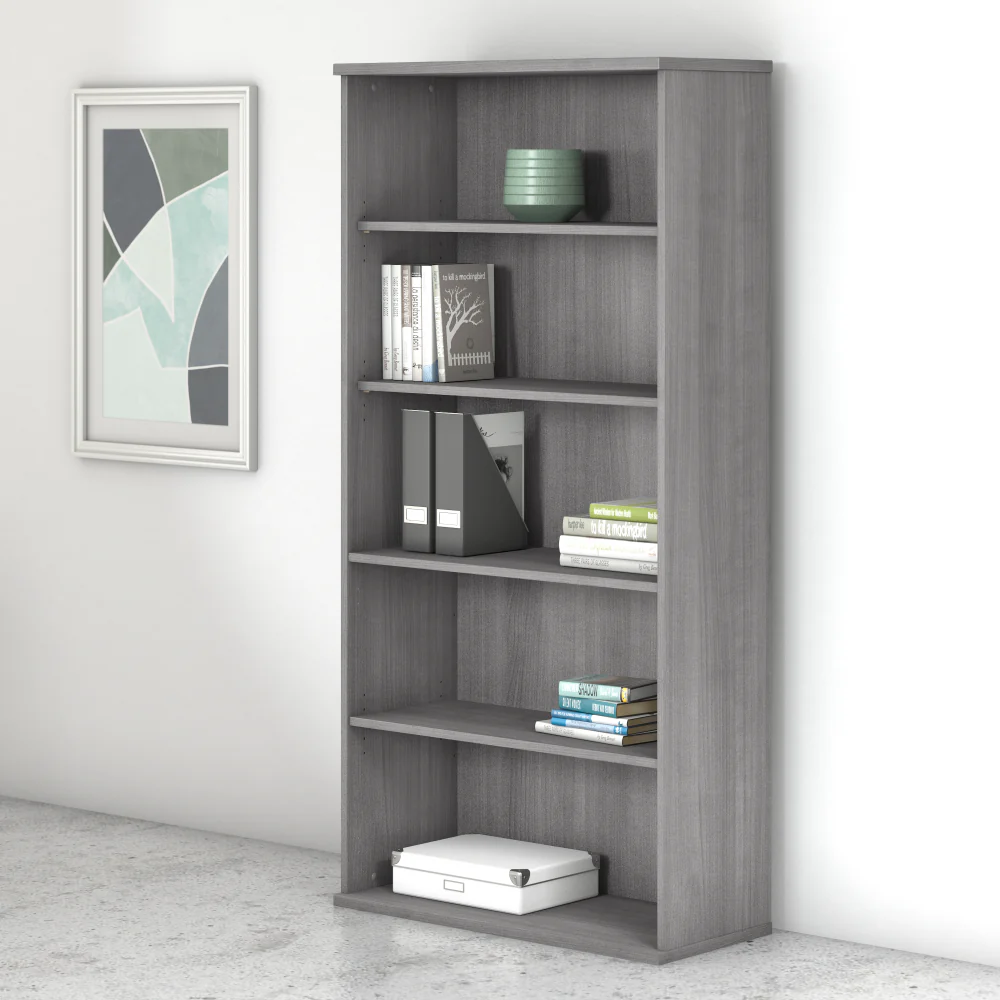 Studio C Tall 5 Shelf Bookcase - Image 23