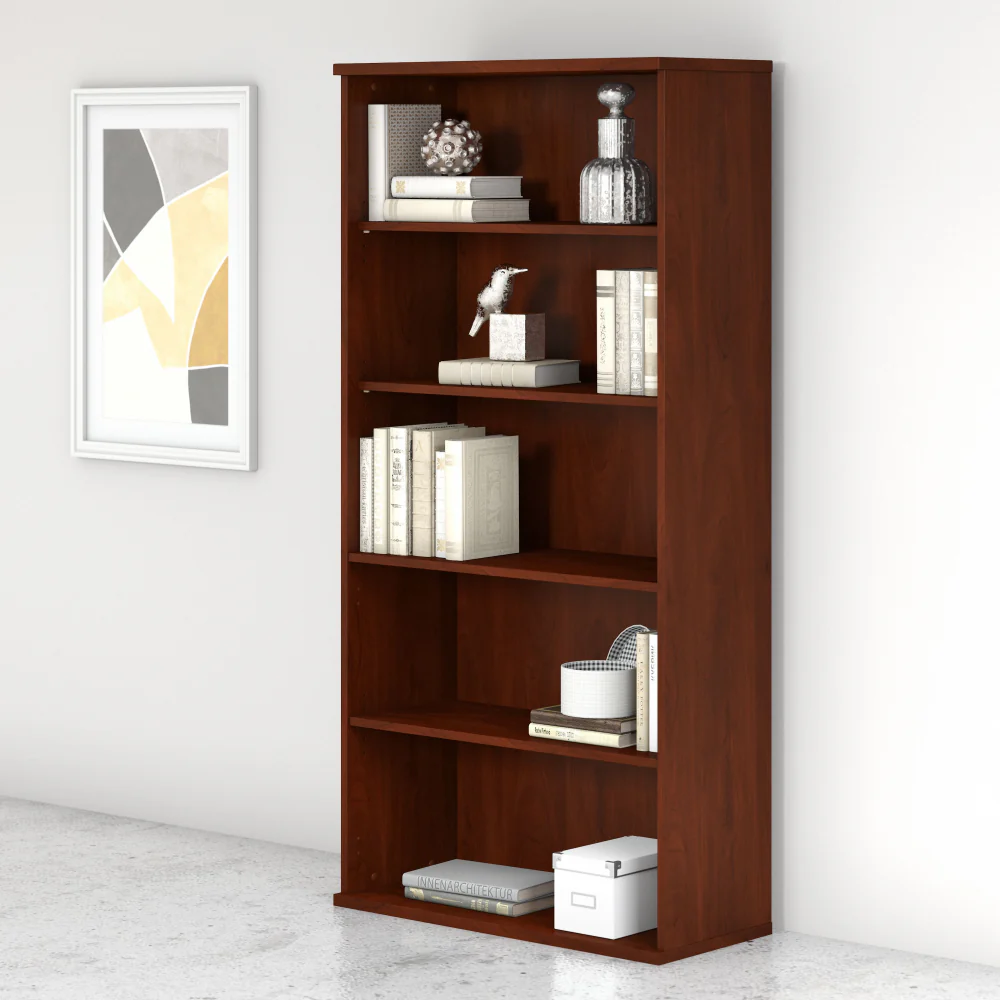 Studio C Tall 5 Shelf Bookcase - Image 28