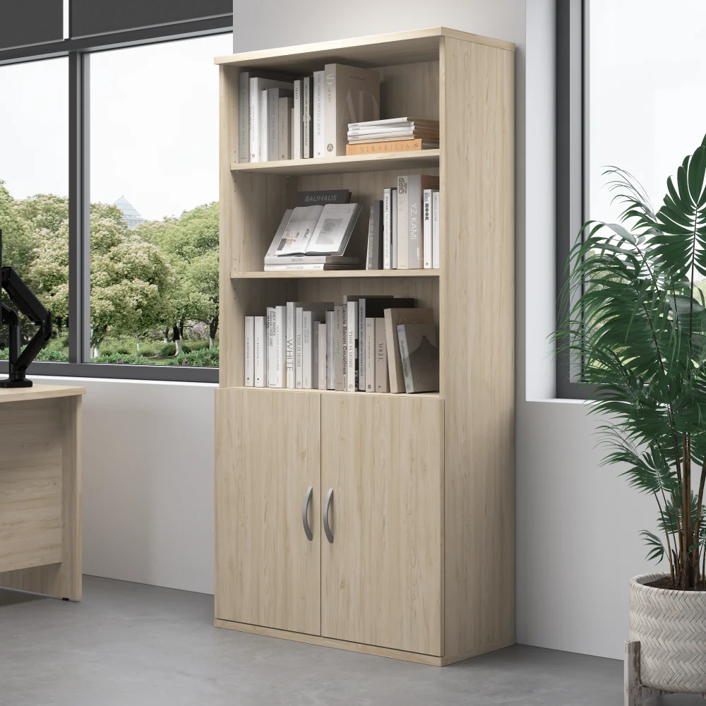 Studio C Tall 5 Shelf Bookcase - Image 34