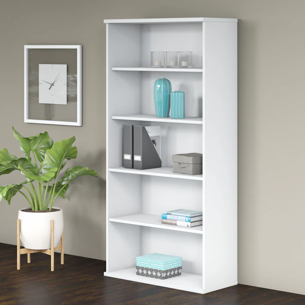 Studio C Tall 5 Shelf Bookcase - Image 8