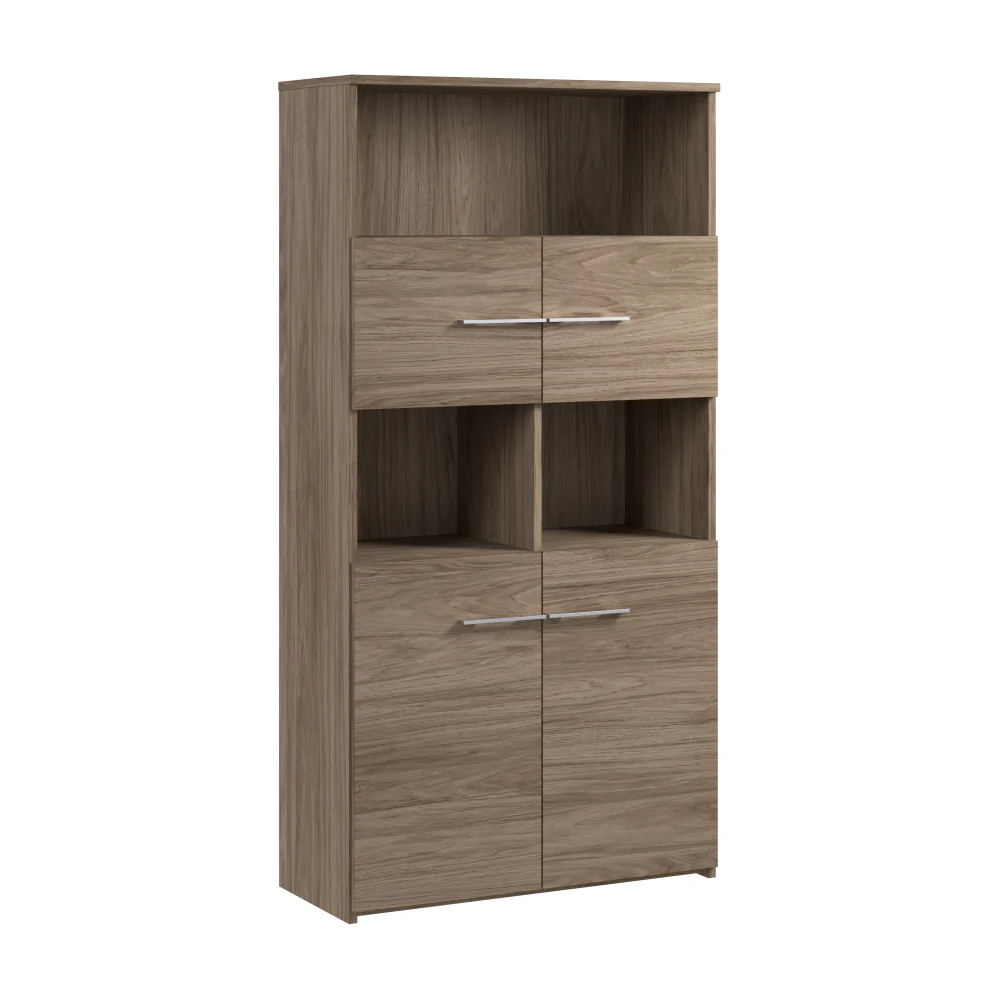 Office 500 5 Shelf Bookcase with Doors - Image 11