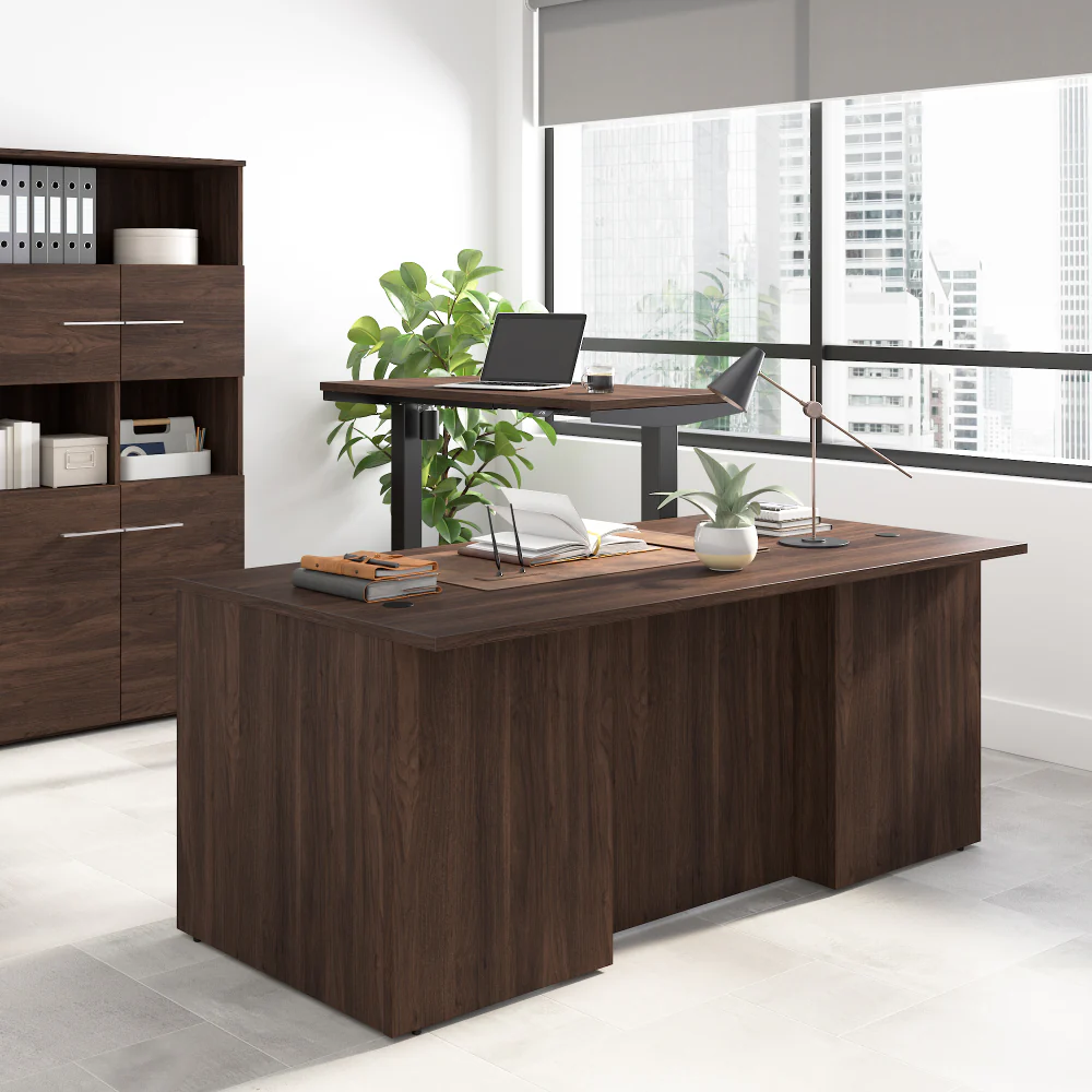 Office 500 5 Shelf Bookcase with Doors - Image 3