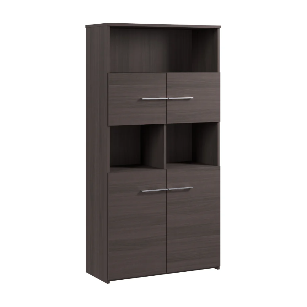 Office 500 5 Shelf Bookcase with Doors - Image 6