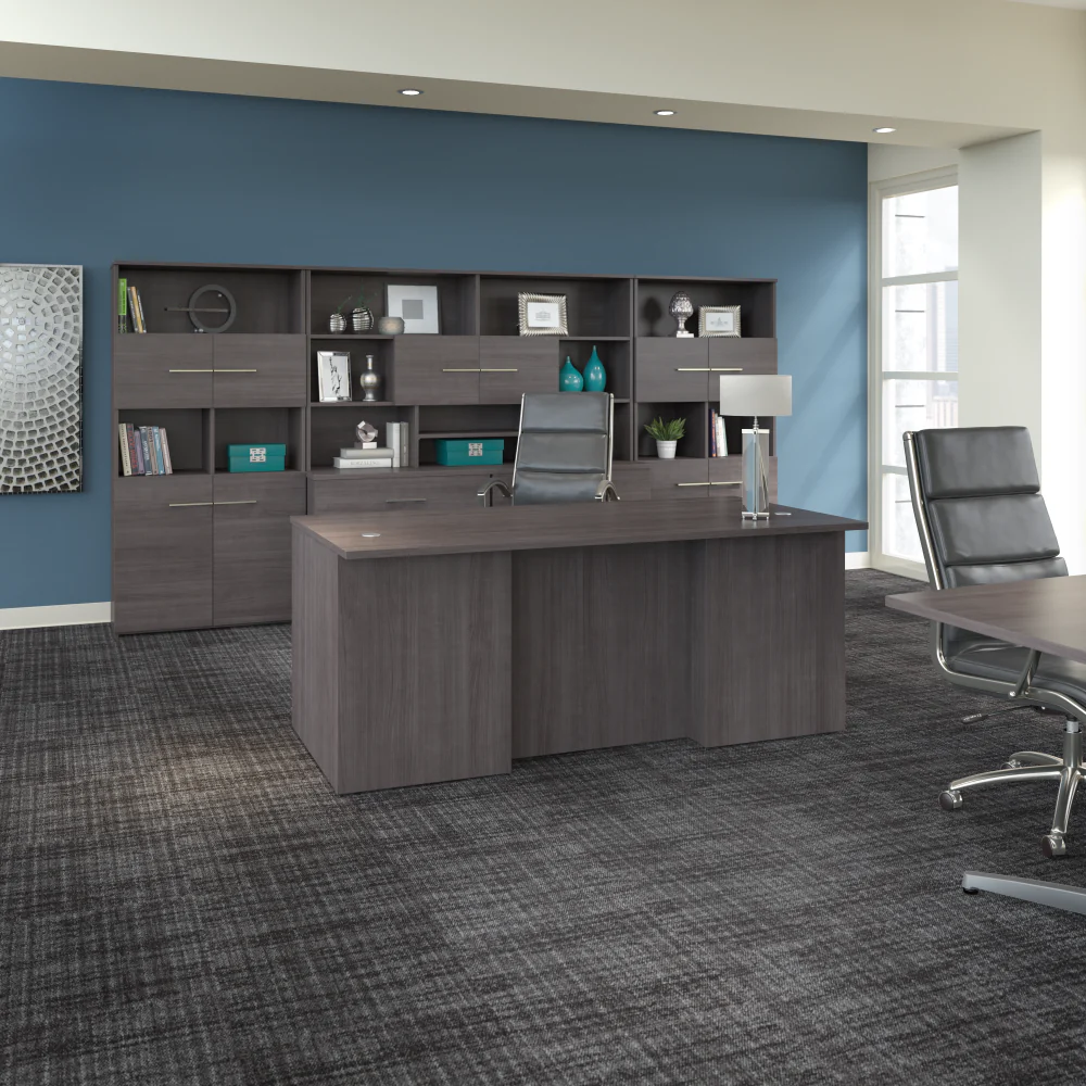 Office 500 5 Shelf Bookcase with Doors - Image 8