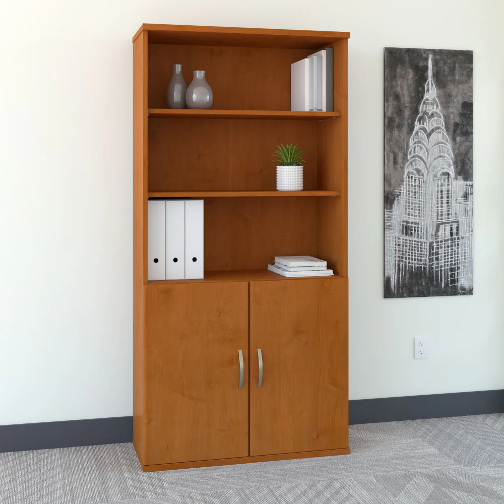 Series C 36W 5 Shelf Bookcase with Doors - Image 10