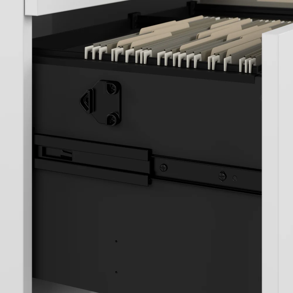 Easy Office 2 Drawer Lateral File Cabinet - Assembled - Image 4