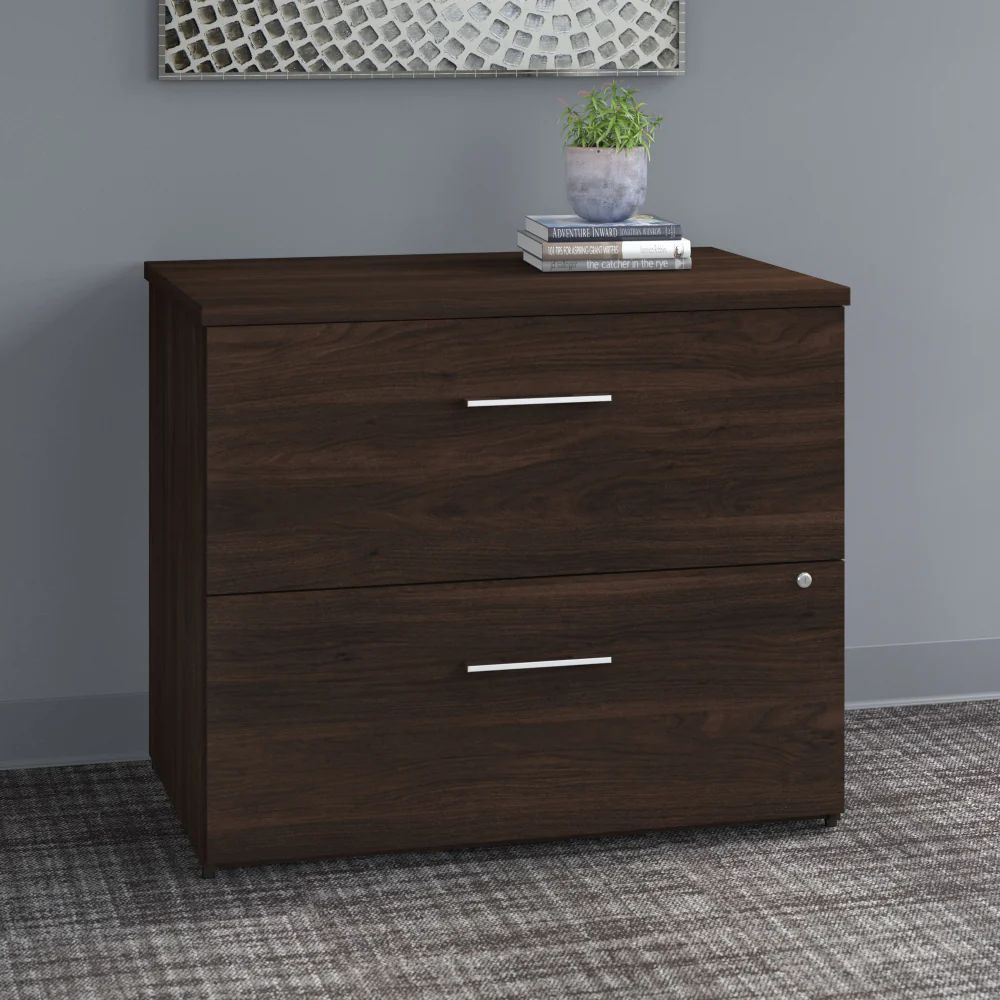 Office 500 36W 2 Drawer Lateral File Cabinet - Assembled - Image 14